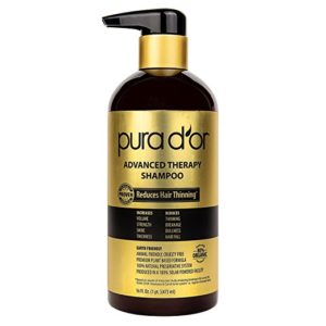 PURA D'OR Advanced Therapy Shampoo Reduces Hair Thinning